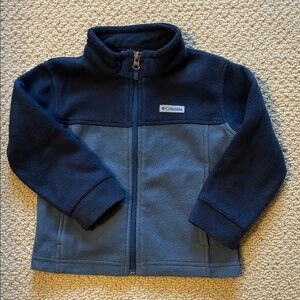 Columbia Dark Blue and Light Blue Fleece Jacket. 3T.